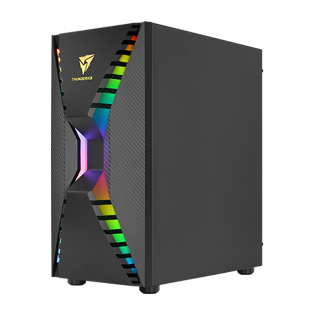 Gabinete ThunderX3 Cronus, Cristal Templado, 1 Ventilador ARGB, E-ATX - Cronus-G-BK-v1