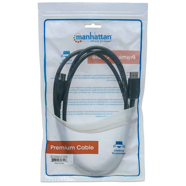 Cable Displayport Manhattan, 2.0m, 4K@60Hz, 307116