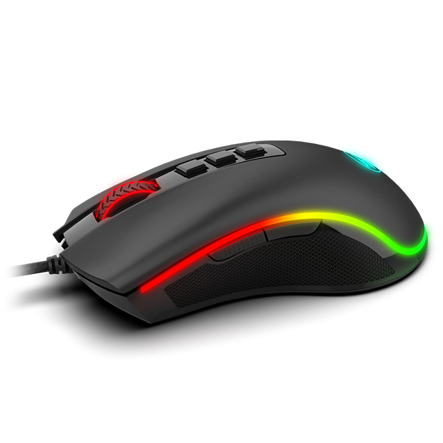 Mouse Gamer Redragon Cobra FPS, RGB, Alámbrico, 24,000 DPI, 8 Botones Progamables, Pixart P3360 óptico - M711-FPS