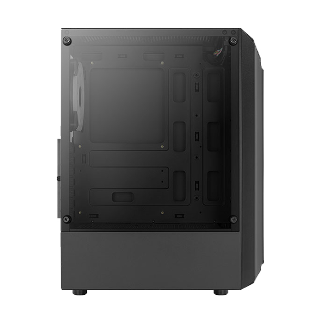 Gabinete Aerocool Bionic-G-BK-V2, Cristal Templado, 1 Ventilador RGB, ATX - 4710562758672