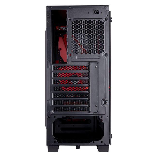 Gabinete Corsair Carbide Series Spec-04 Negro/Rojo, Cristal Templado, 1 Ventilador, ATX - CC-9011117-WW