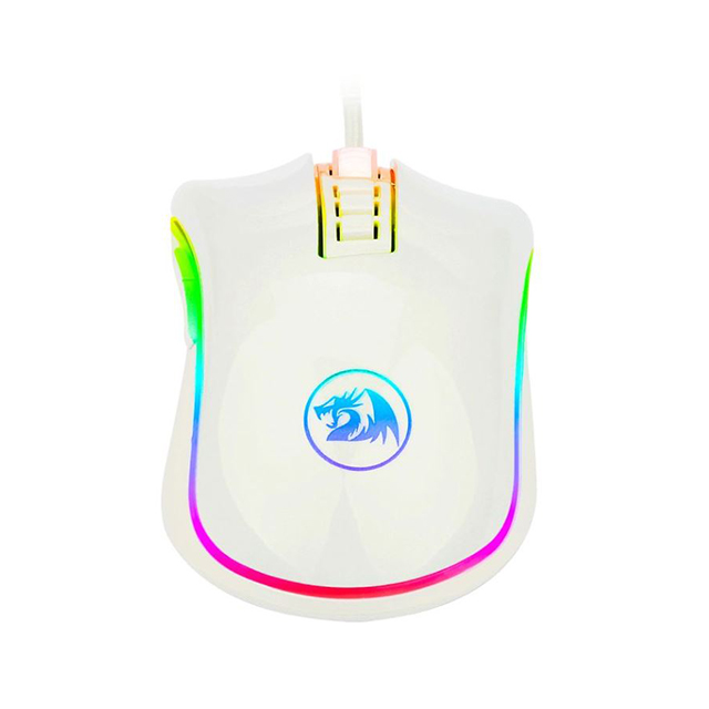 Mouse Gamer Redragon Cobra White M711W RGB, Alámbrico, 10,000 DPI, 8 Botones Progamables, Pixart P3325 óptico