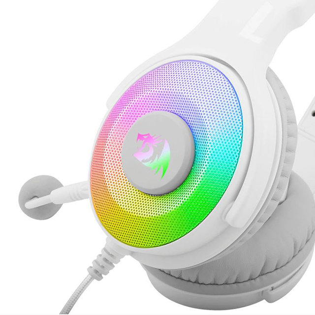 Diadema Gamer Redragon Pandora 2 White RGB, Alámbrico / 3.5mm / PC / Nintendo Switch / Xbox / PS5 - H350W-RGB-1