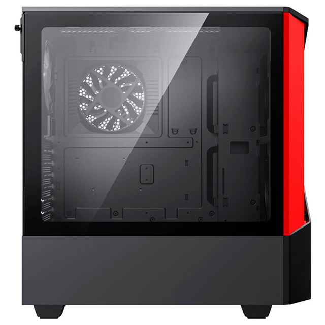 Gabinete Munfrost Panda Pro Red, E-ATX, Cristal Templado, 2 Ventiladores ARGB