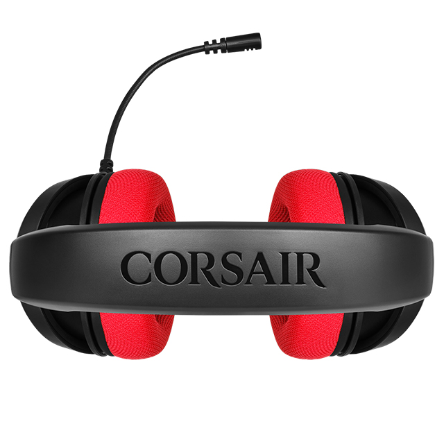 Diadema Corsair HS35 Rojo, Alámbrico, 3.5mm, PC, PS4, Xbox One, Switch, Mobile Devices, Stereo - CA-9011198-EU