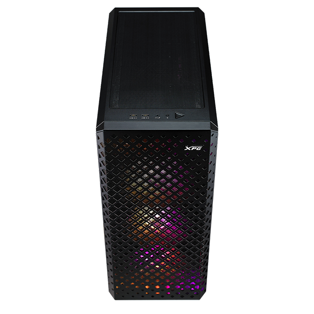 Gabinete XPG Defender Pro Negro, Cristal Templado, 3 Ventiladores ARGB, Soporte GPU Vertical, ATX - DEFENDER PRO-BKCWW