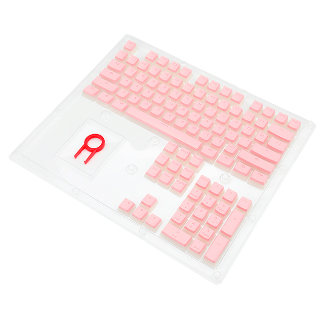 Gaming Keycaps Para Teclado Mecanico Redragon Scarab A130 Pink, 105 Teclas, Translucidas