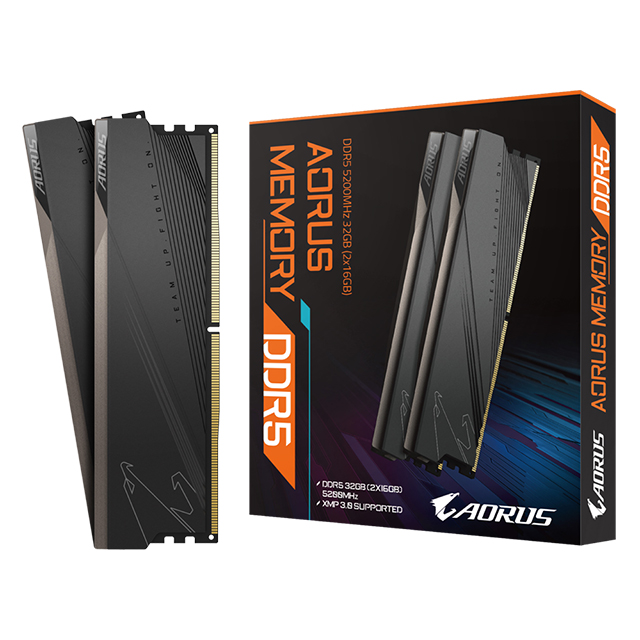 Memoria RAM Gigabyte Aorus Memory DDR5 32GB 2x16GB DDR5 5200Mhz - GP-ARS32G52D5