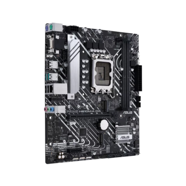 Tarjeta Madre Asus Prime H610M-A D4-CSM, Micro-ATX, 12th Gen Intel, LGA1700, DDR4 3200Mhz, 2x M.2