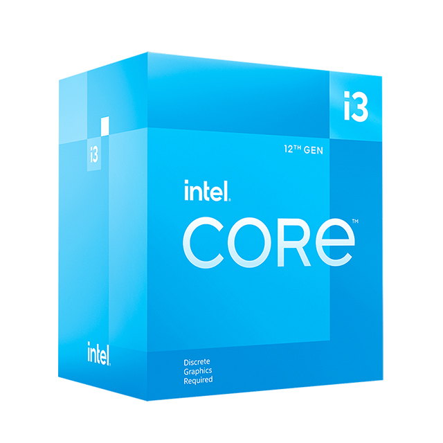 Procesador Intel Core i3 12100F, 4 Cores (4 Performance-cores / 0 Efficient-cores), 8 Threads, 3.30GHz Base, 4.90Ghz Turbo, 12Mb, Socket LGA1700, Intel 12th Generación. - BX8071512100F