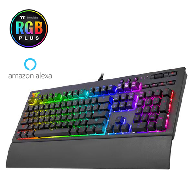 Teclado Mecánico Thermaltake Esports Premium X1, Cherry MX Blue, Español - KB-TPX-BLBRSP-01