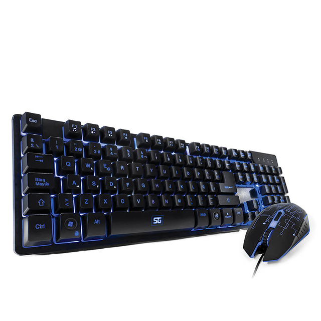 Combo de Teclado y Mouse Vorago Start The Game KM-500 | 4 Colores | Español