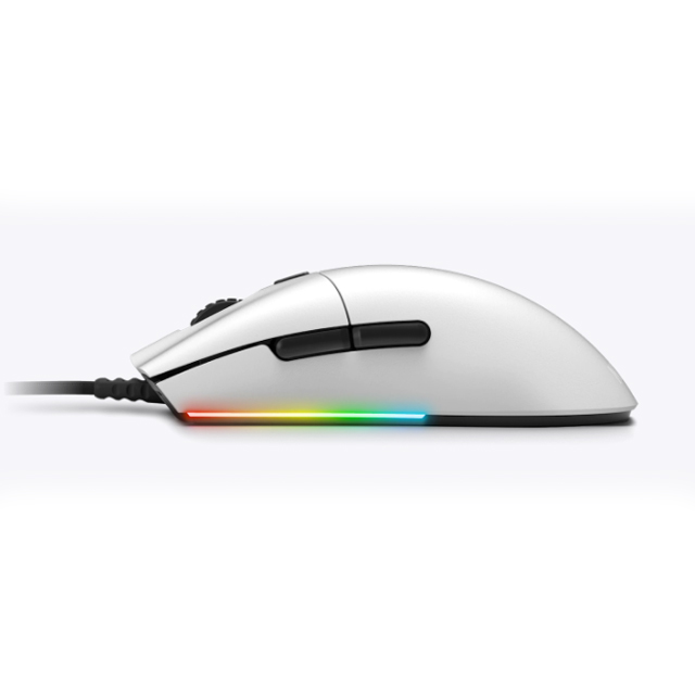 Mouse Gamer NZXT Lift Blanco, RGB, Alámbrico, 16,000 DPI, Sensor Optico PixArt 3389 - MS-1WRAX-WM