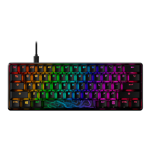 Teclado Mecánico HyperX Alloy Origins 60, RGB, Switches HX Aqua, Ingles - 56R61AA#ABA