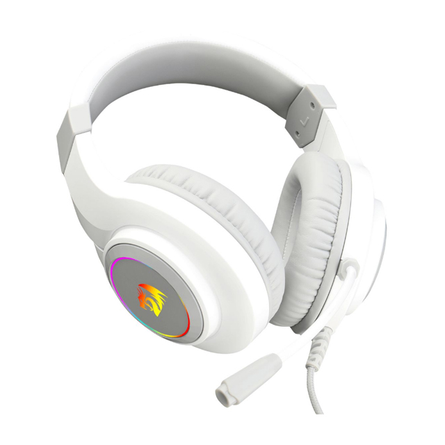 Diadema Gamer Redragon Hylas Blanco H260-RGB-W / 3.5mm + USB / PC /