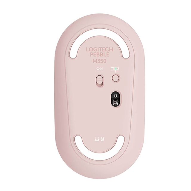 Mouse Logitech Pebble M350 Rose, Inalámbrico, 3 Botones, 1,000 DPI - 910-005769