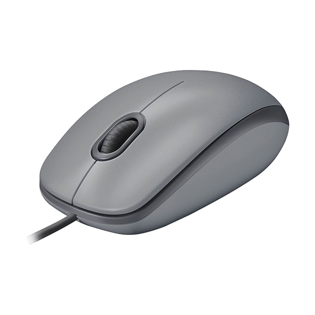 Mouse Logitech M110 Silent Gray, Alámbrico, 3 Botones, 1,000 DPI - 910-005494