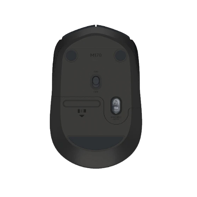 Mouse Logitech M170 Gris, Inalámbrico, 3 Botones, 1,000 DPI - 910-004940