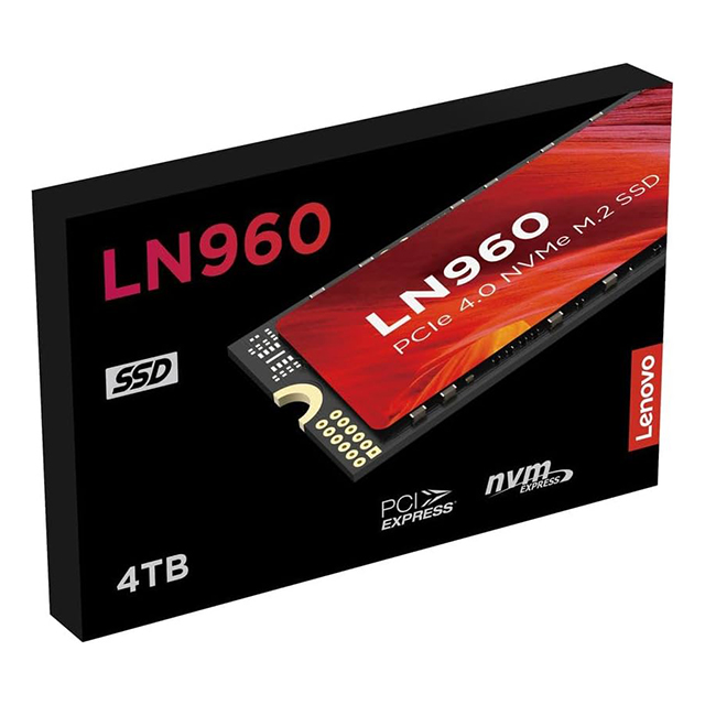 Unidad de Estado Sólido SSD NVMe M.2 Lenovo LN960, 4TB, Lectura 7,400MB/s, Escritura 6,500MB/s, PCIe 4.0 - 5SD1N53071