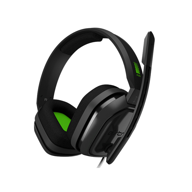 Diadema Astro A10, Verde Gris, Alámbrico, 3.5mm / Xbox Serie X|S / PS5 / PC / MAC (Logitech) - 939-001595