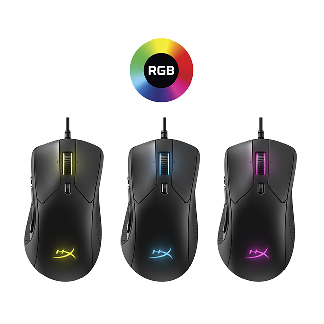 Mouse HyperX Pulsefire Raid RGB, Alámbrico, 11 Botones, 16,000 DPI, HX-MC005B