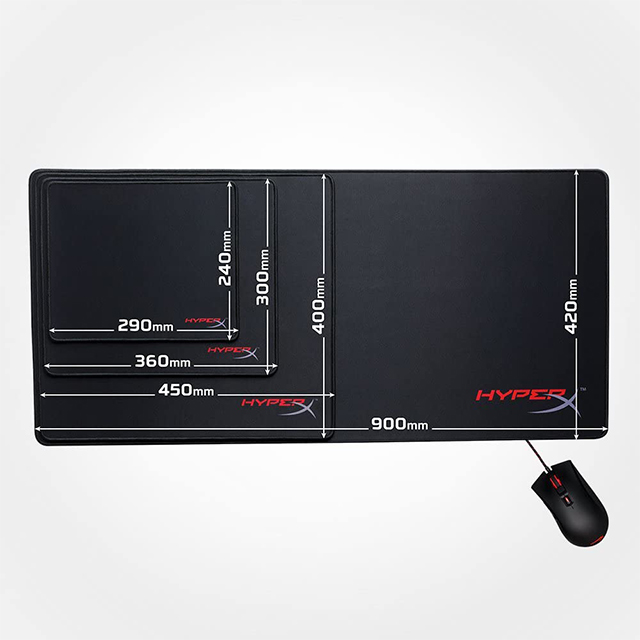 Mousepad HyperX Fury S Pro, Standar Edition, Mediano, 360x300x4mm, HX-MPFS-M, 4P5Q5AA