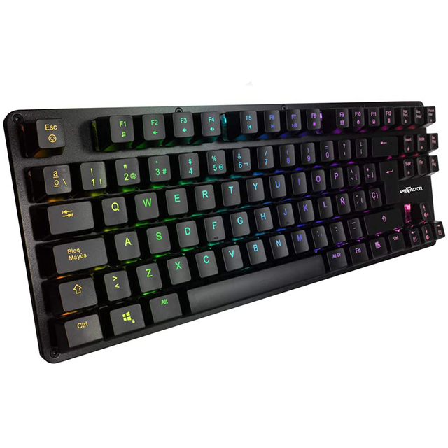 Teclado Mecanico GameFactor KBG500, TKL, Switch Blue, RGB - KBG500-BL