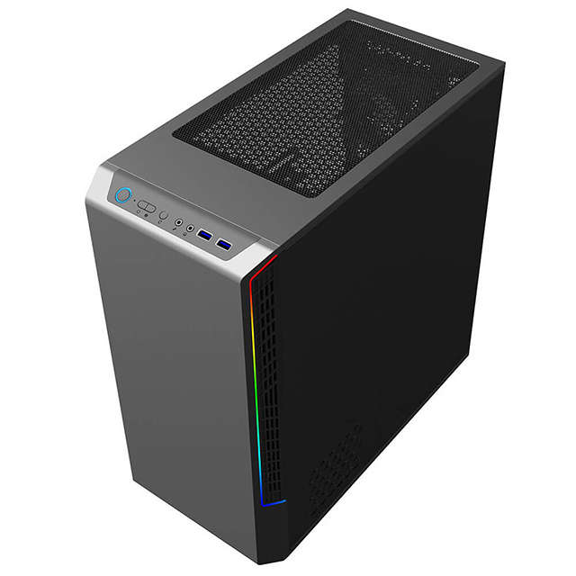 Gabinete Munfrost Panda Negro RGB, ATX, Cristal Templado, 1 Ventilador ARGB