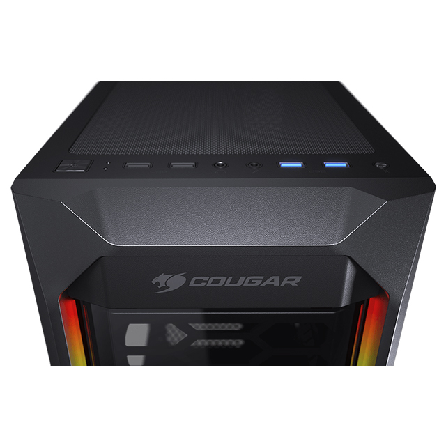 Gabinete Cougar MX410-T, ATX, Cristal Templado, 1 Ventiladores ARGB - CGR-5VM6B-T, 385VM60.0003