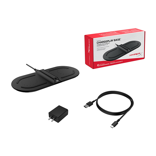 Estación de carga Inalambrica HyperX ChargePlay Base Qi, Compatible con iPhone - HX-CPBS-A, 4P5M8AA#ABL