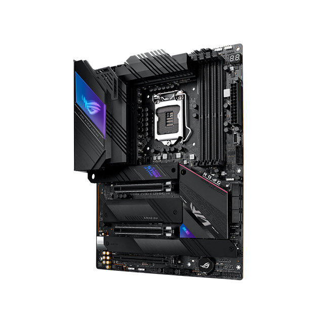 Tarjeta Madre Asus ROG Strix Z590-E Gaming WIFI, 10-11 Gen Intel, DDR4 5333Mhz OC, ATX, Quad M.2, Aura Sync