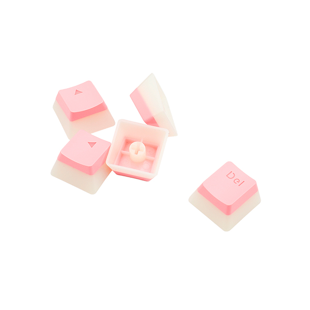 Gaming Keycaps Para Teclado Mecanico Redragon Scarab A130 Pink, 105 Teclas, Translucidas