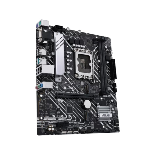 Tarjeta Madre Asus Prime H610M-A D4-CSM, Micro-ATX, 12th Gen Intel, LGA1700, DDR4 3200Mhz, 2x M.2