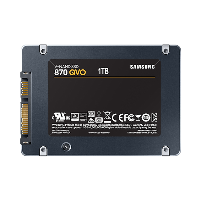 Unidad de Estado Solido SSD Samsung 870 QVO 1TB, 560/530 MB/s, SATA III - MZ-77Q1T0