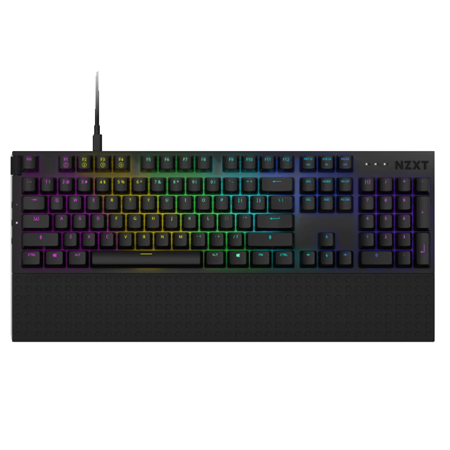 Teclado Mecánico Modular NZXT Function Negro, Switches Gateron Red, RGB, Hot Swap, USB C, Ingles- KB-1FSUS-BR