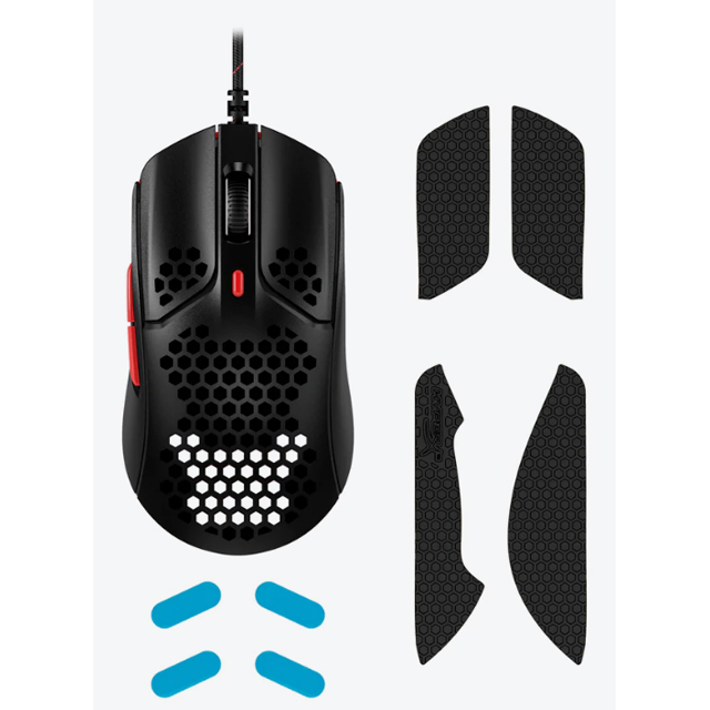 Mouse HyperX Pulsefire Haste Negro Rojo, Alámbrico, 6 Botones, Pixart 3335, 16,000 DPI - 4P5E3AA