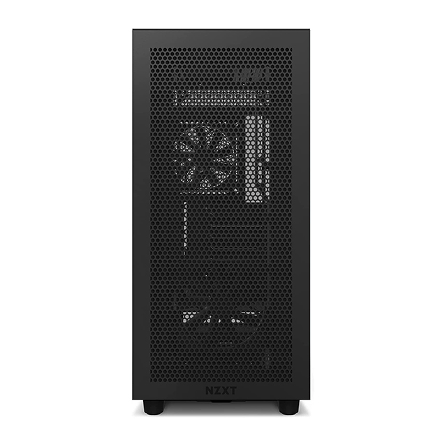 Gabinete NZXT H7 Flow Negro, E-ATX, Cristal Templado, 2 Ventiladores F Quiet 120mm, Soporte GPU Vertical - CM-H71FB-01