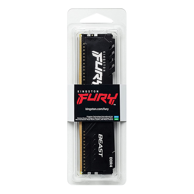 Memoria RAM Kingston Fury Beast 16GB 1x16GB 3200Mhz - KF432C16BB/16