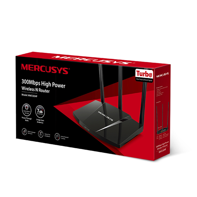 Router Mercusys MW330HP | 300Mbps | 2.4Ghz | 3 Modos en 1 | Router | Extensor | Access Point