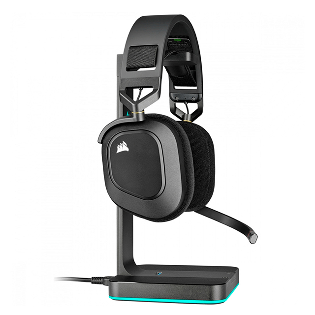 Diadema Corsair HS80 RGB USB Negros / Alámbrico / USB / PC / Mac / 7.1 Surround - CA-9011237-NA