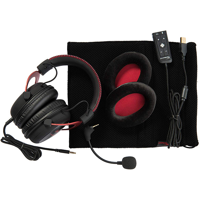 Diadema HyperX Cloud ll Red, Alámbrico, USB, 3.5mm, PC,PS4, Xbox One, Nintendo Switch, Mobile Devices, 7.1 surround - KHX-HSCP-RD