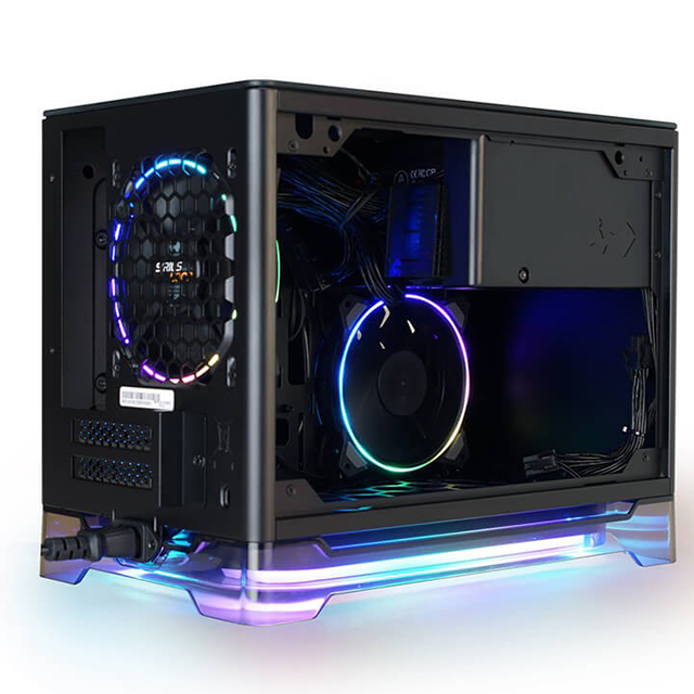 Gabinete In Win A1 Plus Negro RGB, Mini-ITX, Cristal Templado, Fuente 650w 80+ Gold, IW-A1PLUS-BLACK