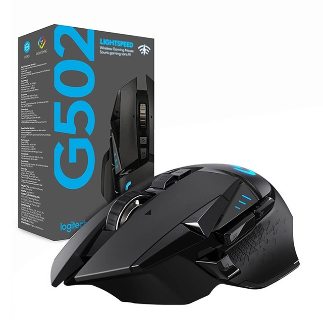 Mouse Logitech G502 Lightspeed, inalámbrico, 16,000 DPI - 910-005566