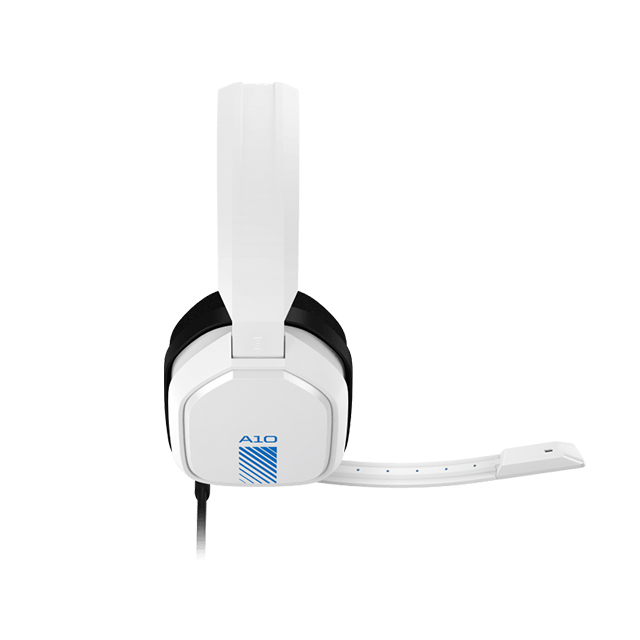 Diadema Astro A10, Blanco-Azul, Alámbrico, 3.5mm / PS5 / Xbox Serie X|S / PC / MAC (Logitech) - 939-001846