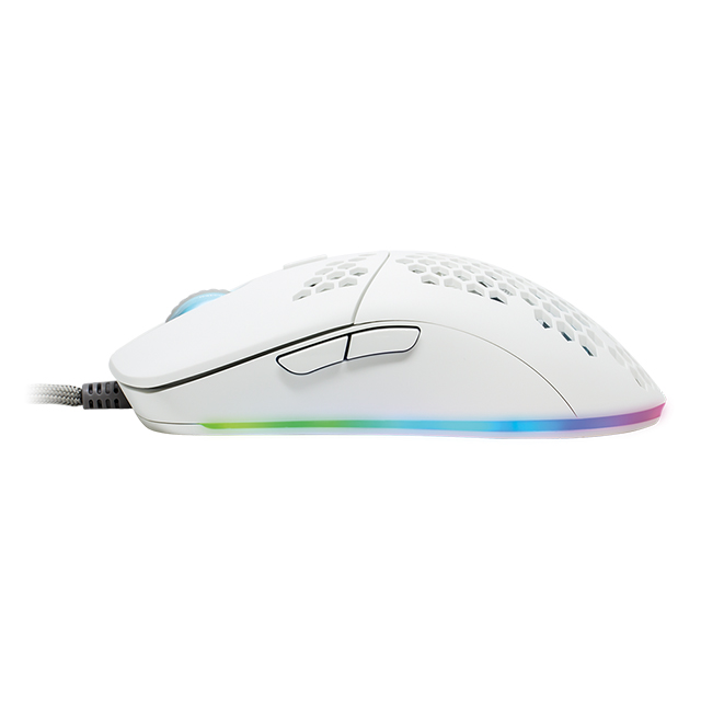 Mouse GameFactor MOG601-BK | Negro | Ultralight | Alámbrico | RGB | 16,000 DPI | PIXART 3389 | 7 Botones  