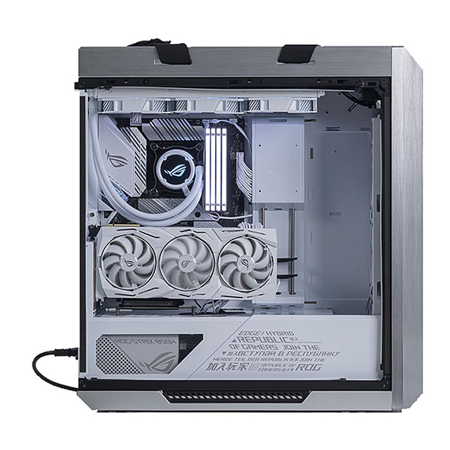 Gabinete Asus ROG Strix GX601 Helios White Edition, E-ATX, Cristal Templado, Aura Sync, RGB