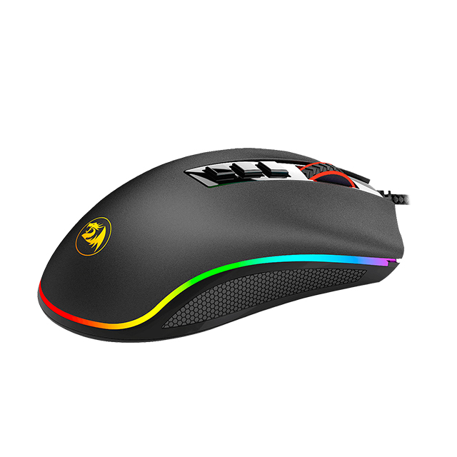 Mouse Gamer Redragon Cobra FPS, RGB, Alámbrico, 24,000 DPI, 8 Botones Progamables, Pixart P3360 óptico - M711-FPS