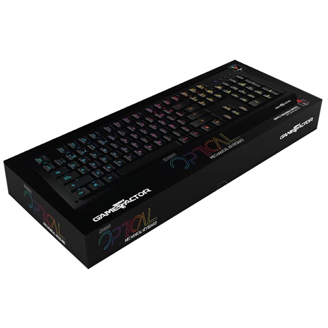 Teclado Mecánico GameFactor Optical KBG601 | RGB | Red (Linear) | Español