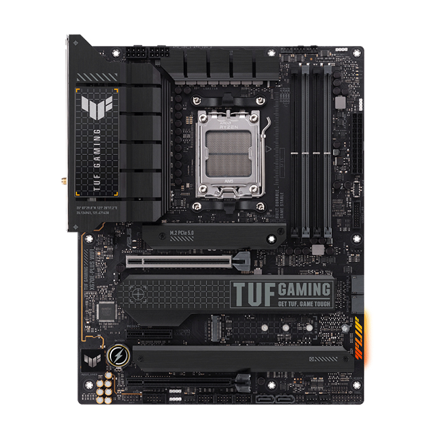 Tarjeta Madre Asus TUF Gaming X670E-Plus WiFi, ATX, AMD Ryzen 7000, Socket AM5, DDR5 6400Mhz OC, 4x M.2, Aura Sync, Wi-Fi E6, Bluetooth 5.2