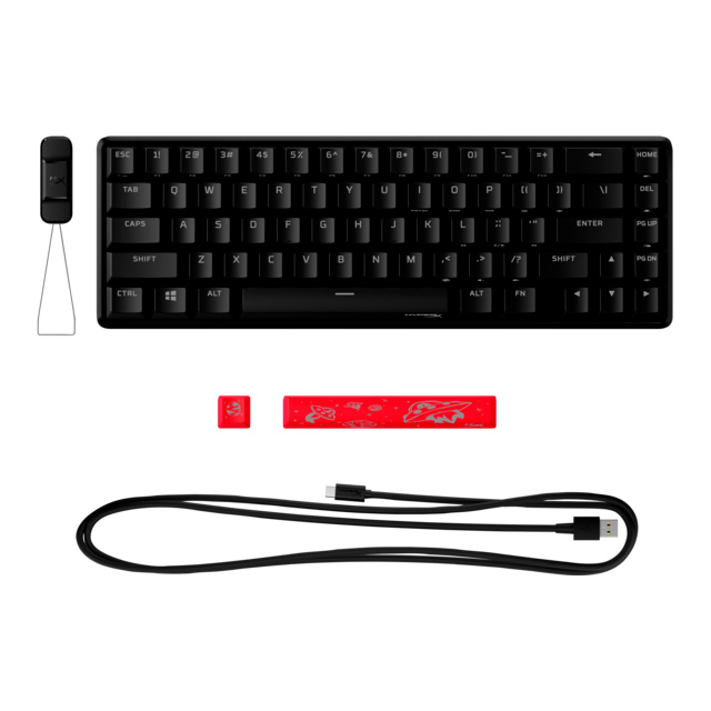 Teclado Mecánico HyperX Alloy Origins 65, RGB, Switches HX Red, Ingles - 4P5D6AA#ABA